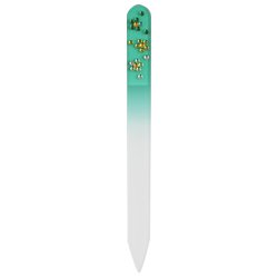 スワロフスキー チェコ製ガラス爪ヤスリ 14cm 緑