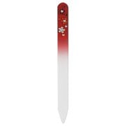 スワロフスキー チェコ製ガラス爪ヤスリ 14cm 赤
