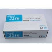 プラスチック手袋ライト パウダーフリーM 100枚 #2210