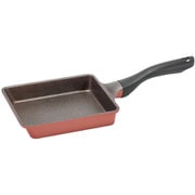 玉子焼き フライパン 15×18cm IH対応 オール熱源対応 セラミック加工 メガストーンコーティング さっと洗える HB-6684