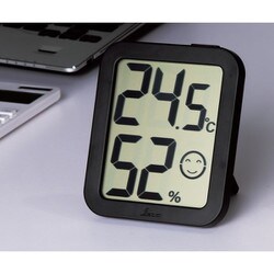 通票入れ•タブレット デジタル温湿度計 環境チェッカーミニ ホワイト - シンワ測定