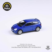 PA-55346 完成品 1/64 ホンダ シビック タイプR EP3 2001 ビビッドパールブルー LHD [ダイキャストミニカー]