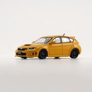 64B0220 完成品 1/64 スバル インプレッサ WRX STI 2009 イエロー RHD [ダイキャストミニカー]