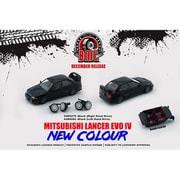 64B0280 完成品 1/64 三菱 ランサー EVO IV ブラック LHD [ダイキャストミニカー]