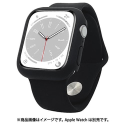 RBAWS7435BK [Apple Watch用バンド Series 8/7/6/5/4/3/SE 第2世代/SE 41mm/40mm/38mm シリコン スタンダード BK]