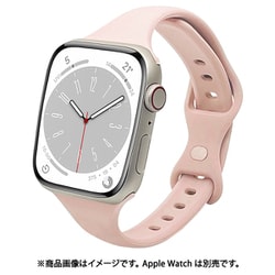 RBAWSS7443PK [Apple Watch用バンド Series 8/7/6/5/4/3/SE 第2世代/SE 41mm/40mm/38mm シリコンスタンダードslim PK]
