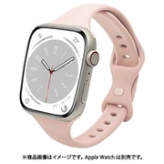 RBAWSS7443PK [Apple Watch用バンド Series 8/7/6/5/4/3/SE 第2世代/SE 41mm/40mm/38mm シリコンスタンダードslim PK]