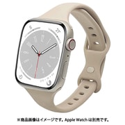 RBAWSS7444BE [Apple Watch用バンド Series 8/7/6/5/4/3/SE 第2世代/SE 41mm/40mm/38mm シリコンスタンダードslim BE]