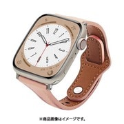 RBAWSL7458PK [Apple Watch用バンド Ultra/Series 8/7/6/5/4/3/SE 第2世代/SE 49mm/45mm/44mm/42mm ソフトレザー PK]