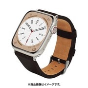 RBAWL7459BK [Apple Watch用バンド Ultra/Series 8/7/6/5/4/3/SE 第2世代/SE 49mm/45mm/44mm/42mm 本革 BK]