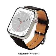 RBAWL7462BK [Apple Watch用バンド Series 8/7/6/5/4/3/SE 第2世代/SE 41mm/40mm/38mm 本革 slim BK]
