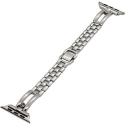 RBAWST7466SV [Apple Watch用バンド Ultra/Series 8/7/6/5/4/3/SE 第2世代/SE 49mm/45mm/44mm/42mm ステンレス slim SV]