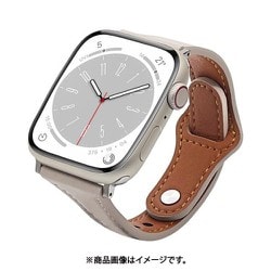 RBAWSL7469GRY [Apple Watch用バンド Series 8/7/6/5/4/3/SE 第2世代/SE 41mm/40mm/38mm ソフトレザー GRY]