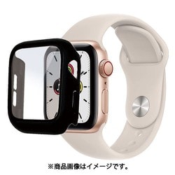 GHB3744AW40 [Apple Watch Series 6/5/4/SE 第2世代/SE 40mm用 ガラス＋PC一体型ケース BK]