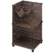 PFSC-602 [ファニチャースタイルケージ2ダン ケージ 猫 ねこ ネコ オシャレ インテリア ペット ハウス 猫用ケージ ウォールナット]