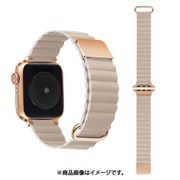 w00186bjb [マグネット式 PUレザーアップルウォッチバンド Apple Watch 49/45/44/42mm用 ベージュ]