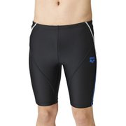 ロングボックス(動けるフィットインナー) LAR2304E (BKBU)ブラック×ブラック×ブラック×ブルー×ホワイト XAサイズ [水着 メンズ]