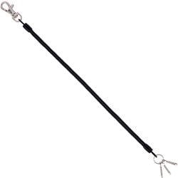 コイルキーチェーン 100cm ブラック GLK301B