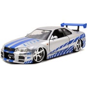 JADA97158 1/24 ブライアン 2002 ニッサン スカイライン GT-R R34 シルバー [ダイキャストミニカー]
