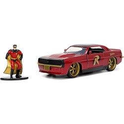 JADA33088 1/32 1969 シェビー カマロ ダークレッド バットマン ロビン フィギュア付 [ダイキャストミニカー]