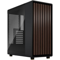 North Charcoal Black TG Dark 木材使用 ナチュラルデザイン ATX ミドルタワー型 PCケース FD-C-NOR1C-02