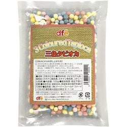 三色タピオカ（ピンク、青、黄色） 100g [加工食品]