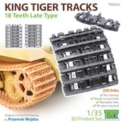 TR85056 1/35 WWII ドイツキングタイガー18枚歯起動輪用履帯 後期型 [1/35スケール プラモデルパーツ]
