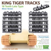 TR85057 1/35 WWII ドイツキングタイガー18枚歯起動輪用履帯 後期型 左右対称型 [1/35スケール プラモデルパーツ]