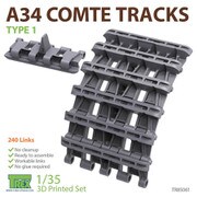 TR85061 1/35 WWII イギリスA34コメット巡航戦車用履帯 Type1 [1/35スケール プラモデルパーツ]