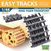TR84005 1/48 WWII ドイツキングタイガー 鉄道輸送用 履帯パターン1 [1/48スケール プラモデルパーツ]