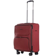 Bendigo Light+ 機内持込 大容量 ファスナータイプ/ 旅行目安:1泊~4泊 容量:40~46L 拡張機能 軽量 双輪キャスター 3-45-1039-55 ワインレッド