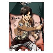 進撃の巨人 ステッカー 団旗 Ver. エレン [キャラクターグッズ]