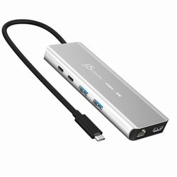 USB4 8K 2.5G LAN 6in1マルチハブ スペースグレー JCD403