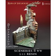 DM35032 1/35 ジオラマアクセサリー シーナリーズ1 壊れた家屋と塹壕 [組立式プラスチックモデル]