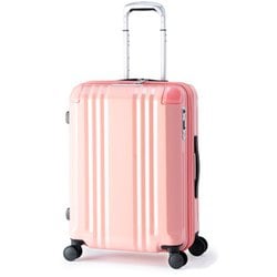 スーツケース デカかるEdge 拡張タイプ 旅行日数目安：5～7泊 52L/拡張時60L TSAロック搭載 ALI-088-22W コーラルピンク