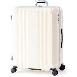 スーツケース デカかるEdge 拡張タイプ 旅行日数目安：8～10泊 102L/拡張時120L TSAロック搭載 ALI-088-102 バニラホワイト