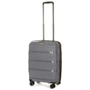 スーツケース 拡張タイプ 旅行日数目安:1~4泊 36L/拡張時42L TSAロック搭載 機内持ち込み可 STRAW+ サステナブル素材 双輪キャスター ダークグレイ 3-60-1035-55