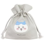 CKW-104 ちいかわ 巾着 ふわふわワッペン Ver. ハチワレ [キャラクターグッズ]