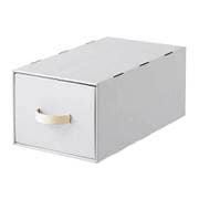 収納 ボックス ダンボール 引き出し 幅30×奥行53×高さ23cm ホワイト M30 Reuse Dan Box シリーズ ND-9537