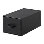 収納 ボックス ダンボール 引き出し 幅30×奥行53×高さ23cm ブラック M30 Reuse Dan Box シリーズ ND-9543
