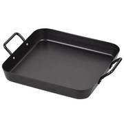 角型プレート 鉄 25×25cm IH対応 フラット 卓上コンロ 高温調理 グリル LD-175