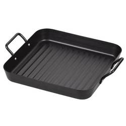 角型プレート 鉄 25×25cm IH対応 ウェーブ 卓上コンロ 高温調理 グリル LD-176