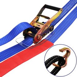 #75741 [ラッシングベルト青 アイ/Jフック1.5ton 幅50mm×長さ0.5+3m]