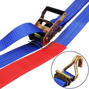 #75801 [ラッシングベルト青 レール/Jフック1ton 幅50mm×長さ0.5+7m]
