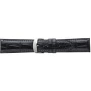 BWB023AU [時計ベルト グレーシャス ワニ革クロコダイル ブラック 22mm]