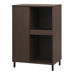 キッチンキャビネット ウォールナット/ブラック お客様組立 KCBL-590ST