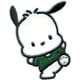 GFPISCW550 SCW46 サンリオキャラクターズ ワッペン ポチャッコ [キャラクターグッズ]