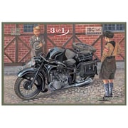 PB35001 1/35 独 BMW R12 サイドカー民間型 [組立式プラスチックモデル]