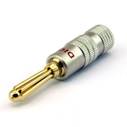 φ4mm 金メッキバナナプラグ 赤 3個入り HNG-2003R-3P