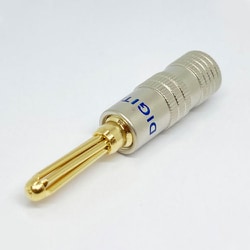 φ4mm 金メッキバナナプラグ 青 3個入り HNG-2003BL-3P